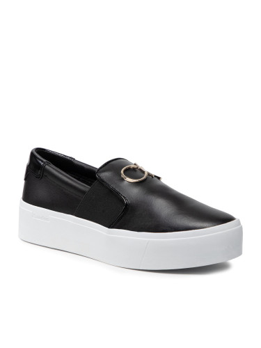 Гуменки Calvin Klein Flatform Slip On W/hdw HW0HW00652 Черен