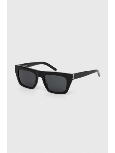Слънчеви очила Saint Laurent в черно SL M131