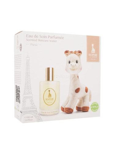 Sophie La Girafe Sophie La Girafe Подаръчен комплект ароматна мъгла за тяло за деца и новородени 100 ml + плюшена играчка