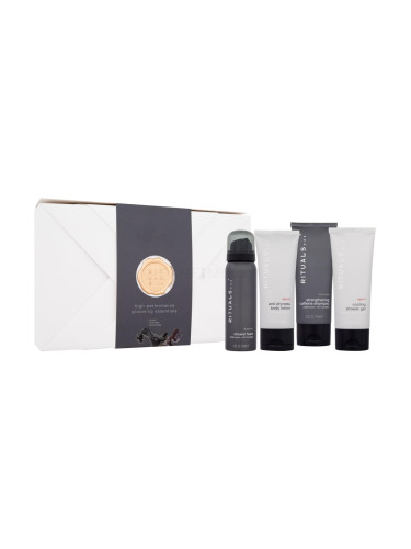 Rituals Homme 4 Bestsellers Подаръчен комплект душ гел Homme Sport 70 ml + душ пяна Homme 50 ml + шампоан Homme 70 ml + лосион за тяло Homme Sport 70 ml