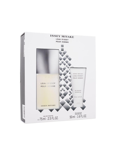 Issey Miyake L´Eau D´Issey Pour Homme Подаръчен комплект EDT 75 ml + душ гел 50 ml