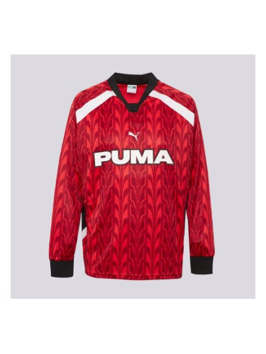 Puma Тениска Football Jersey Longsleeve мъжки Дрехи Тениски 627543 13 Червен