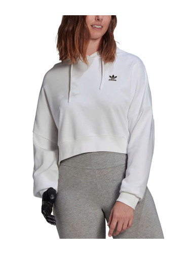 ADIDAS Originlas Cropped Hoodie White