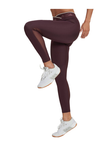 ADIDAS Techfit V-Shaped Elastic 7/8 Leggings Burgundy