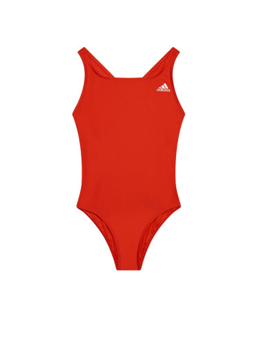 ADIDAS Solid Fitness Swimsuit Red