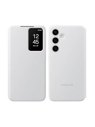 Оригинален калъф Samsung Smart View Wallet, За Samsung Galaxy S24 (S921B), Бял