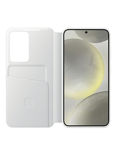 Оригинален калъф Samsung Smart View Wallet, За Samsung Galaxy S24 Plus (S926B), Бял