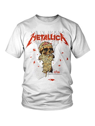 Metallica Риза One Landmine Unisex White L