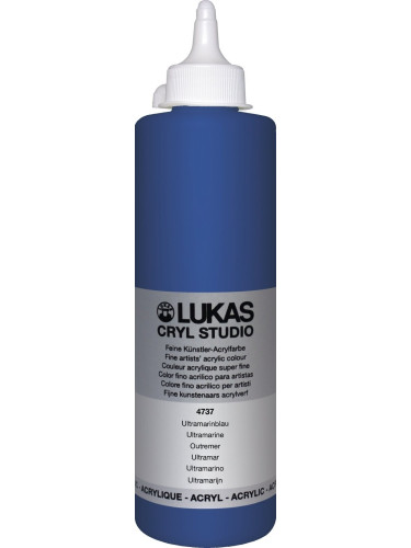 Lukas Cryl Studio Plastic Bottle АКРИЛНА боя Ultramarine 500 ml 1 бр