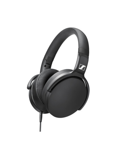 Слушалки Sennheiser HD 400S, микрофон, сгъваеми, 32mm говорители, черни