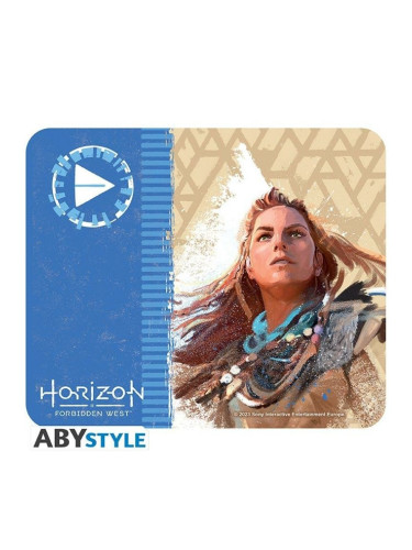 Подложка за мишка ABYstyle Abysse Horizon Raw Materials - Aloy Tribal (ABYACC523), гейминг, разноцветна, 235 x 195 x 3 mm