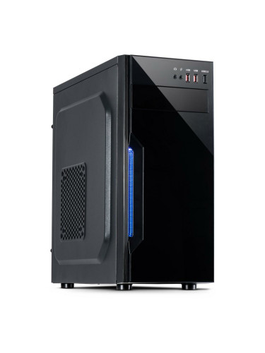 Кутия Inter Tech B-42, ATX/mATX, 2x USB 2.0, черна, без захранване