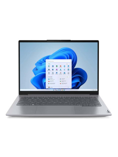 Лаптоп Lenovo ThinkBook 14 G6 ABP (21KJ0039BM)(сив), осемядрен AMD Ryzen 7 7730U 2.0/4.5GHz, 14" (35.56cm) WUXGA Anti-Glare Display, (HDMI), 16GB DDR4, 512GB SSD NVMe, 2x USB 3.2 Gen 2 Type-C, No OS, 1.38kg