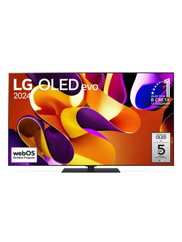 Телевизор LG OLED65G43LS, 65" (165.1cm) 4K/UHD OLED Smart TV, HDR10, 100Hz, Dolby Vision, 4K AI Super Upscaling, DVB-C/T2/S2, Wi-Fi, Bluetooth, LAN, 4x HDMI, 3x USB