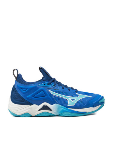 Mizuno Обувки за зала Wave Momentum 3 V1GA2312 Син