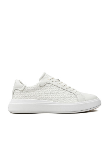 Calvin Klein Сникърси Low Top Lace Up Lth Mono HM0HM01498 Бял