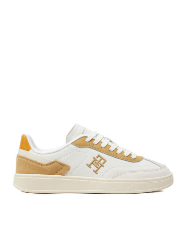 Tommy Hilfiger Сникърси Th Heritage Court Sneaker Sde FW0FW08037 Бял