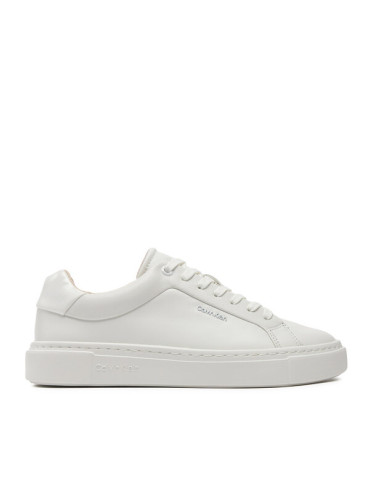 Calvin Klein Сникърси Cupsole Lace Up W/Ml Lth HW0HW02119 Бял