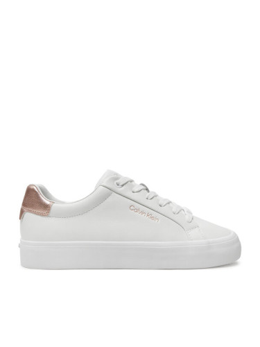 Calvin Klein Сникърси Vulc Lace Up Saff Fox W/Met Bt HW0HW02104 Бял