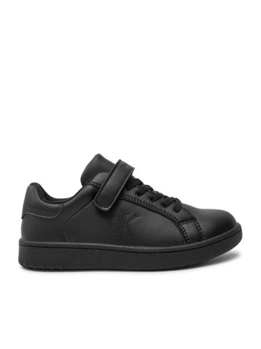 Calvin Klein Jeans Сникърси Low Cut Lace-Up/Velcro Sneaker V3X9-81054-1355 M Черен