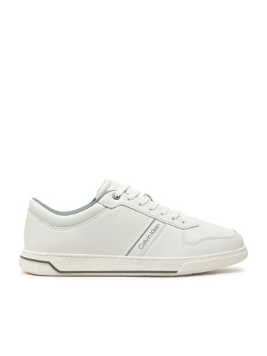 Calvin Klein Сникърси Low Top Lace Up Logo HM0HM01491 Бял