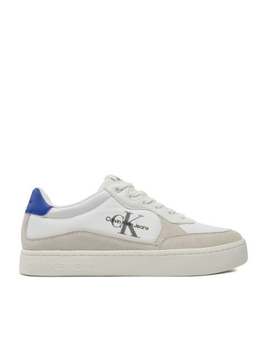 Calvin Klein Jeans Сникърси Classic Cupsole Low Mix Mtl YM0YM01033 Бял