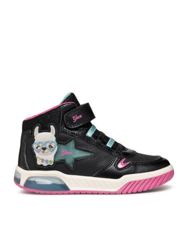 Geox Сникърси J Inek Girl J36ASC 0CENF C9B4A M Черен