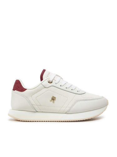 Tommy Hilfiger Сникърси Elevated Essent Runner Monogram FW0FW08285 Бял