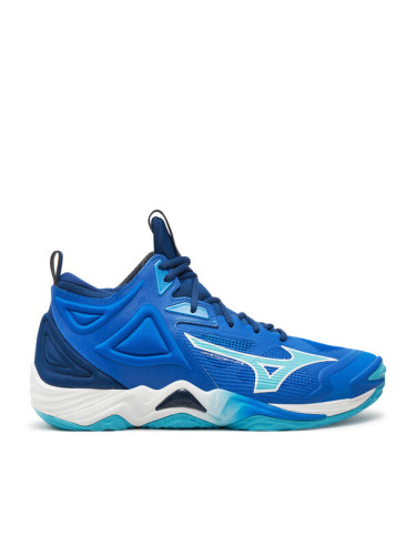 Mizuno Обувки за зала Wave Momentum 3 V1GA2317 Син