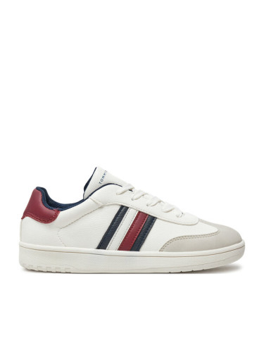 Tommy Hilfiger Сникърси Stripes Low Cut Lace-Up Sneaker T3X9-33645-1269 Бял