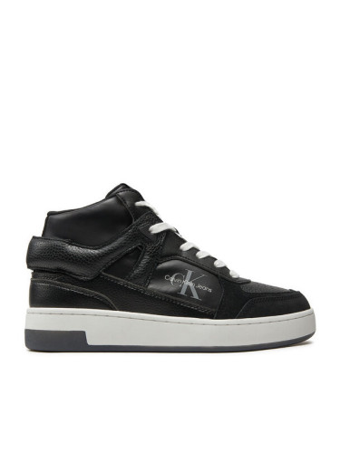 Calvin Klein Jeans Сникърси Basket Cupsole High Mix Ml Mtr YW0YW01489 Черен