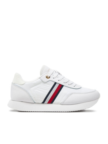 Tommy Hilfiger Сникърси Essential Runner Global Stripes FW0FW08005 Бял