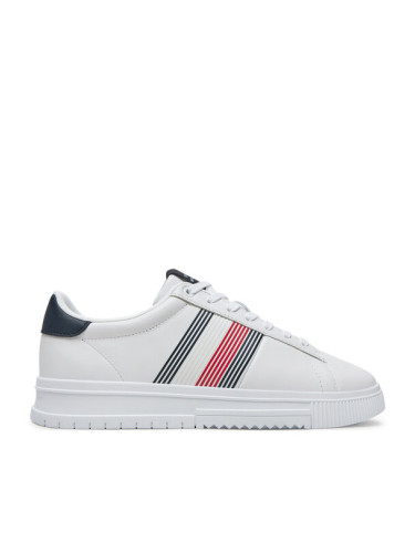 Tommy Hilfiger Сникърси Supercup Lth Seasonal FM0FM05129 Бял