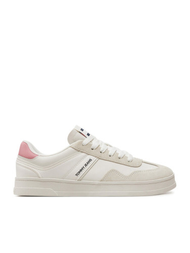 Tommy Jeans Сникърси Tjw Court Sneaker EN0EN02552 Екрю