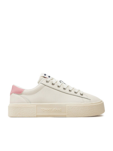 Tommy Jeans Сникърси Tjw Foxing Flatform Sneaker EN0EN02567 Екрю