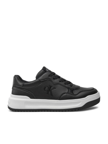 Calvin Klein Jeans Сникърси Low Cut Lace-Up Sneaker V3A9-80980-1355 S Черен