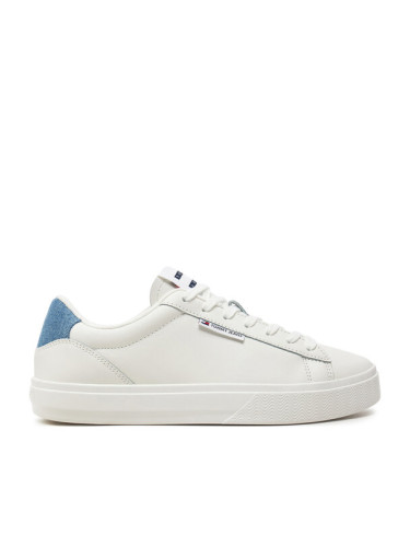 Tommy Jeans Сникърси Tjw Cupsole Sneaker Denim EN0EN02652 Екрю