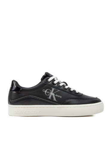 Calvin Klein Jeans Сникърси Classic Cupsole Low Lace Lth Ml YW0YW01527 Черен