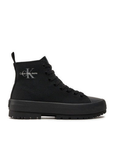 Calvin Klein Jeans Кецове Lugged Hybrid Laceup Mid Ml Mtr YW0YW01519 Черен