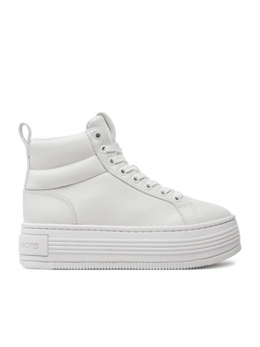 Calvin Klein Сникърси Bold Platf Mid Oh Mg Lth YW0YW01583 Бял