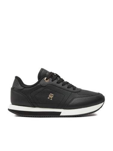 Tommy Hilfiger Сникърси Elevated Essent Runner Monogram FW0FW08285 Черен