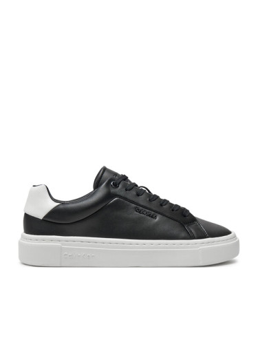 Calvin Klein Сникърси Cupsole Lace Up W/Ml Lth HW0HW02201 Черен