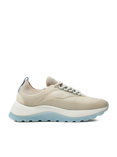 Calvin Klein Сникърси Runner Lace Up Pearl Mix M HW0HW02079 Бежов