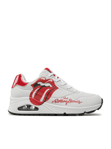 Skechers Сникърси Uno-Rolling Stones Single 177965 WRD Бял