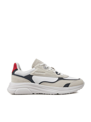 Tommy Hilfiger Сникърси Modern Runner Tech Print FM0FM05123 Бял