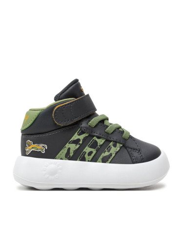 adidas Сникърси Grand Court Mid Lionking I IF4096 Черен