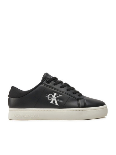 Calvin Klein Jeans Сникърси Classic Cupsole Lowlaceup Lth Wn YW0YW01444 Черен