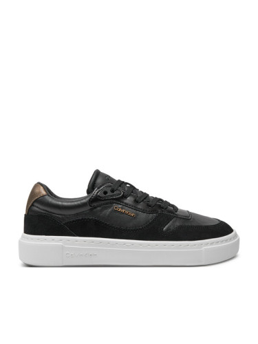 Calvin Klein Сникърси Cupsole Lace Up W/Ml Mix M HW0HW02114 Черен