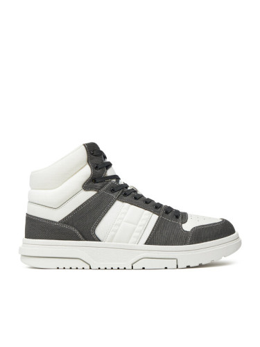 Tommy Jeans Сникърси The Brooklyn Mid Top EM0EM01430 Черен