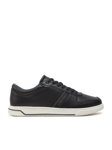 Calvin Klein Сникърси Low Top Lace Up Logo HM0HM01491 Черен